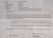 Disaksikan Orang Tua Dan Keluarga, Kades Beri Hukuman ke Oknum Pemuda Pelempar Kantor Desa